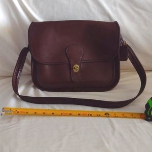 Vintage Coach Rambler Crossbody Chocolate Brown Bag